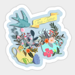 Tea Time Sticker